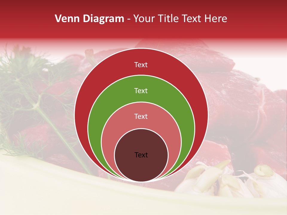 Pieces Cow Isolated PowerPoint Template