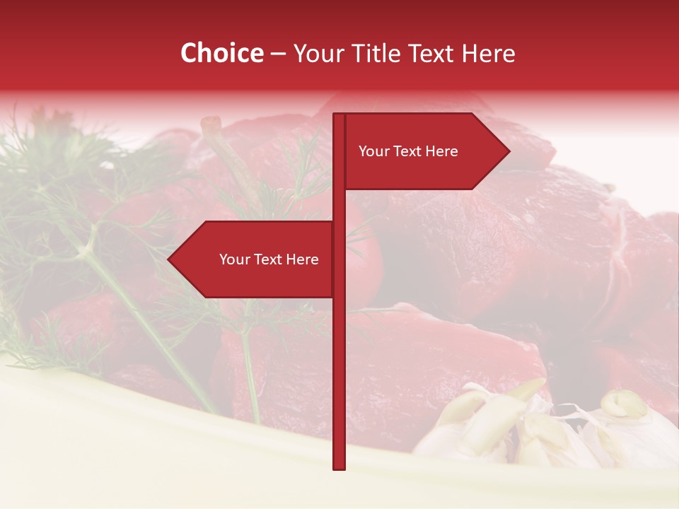 Pieces Cow Isolated PowerPoint Template