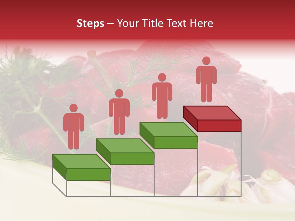 Pieces Cow Isolated PowerPoint Template