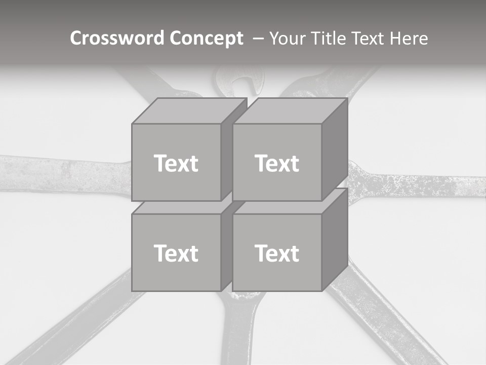Grunge Allegory Screw PowerPoint Template