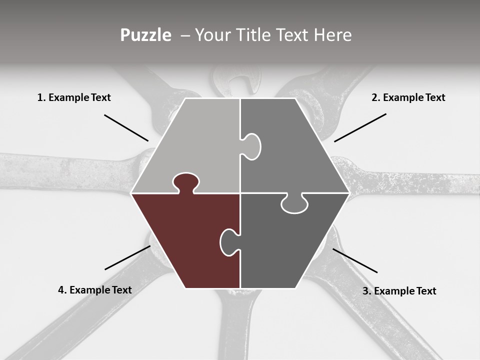 Grunge Allegory Screw PowerPoint Template