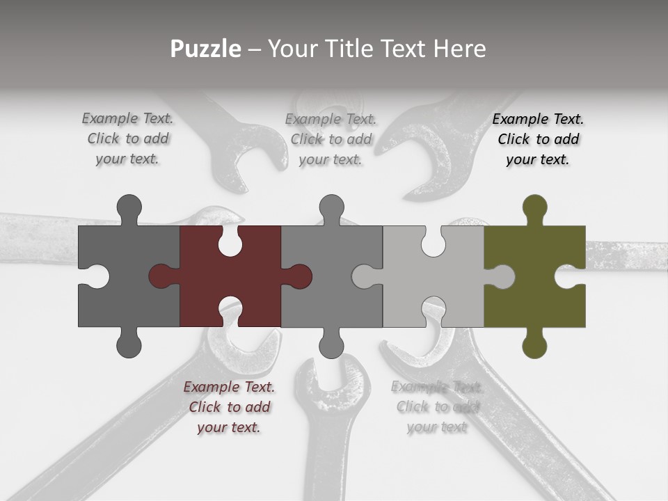 Grunge Allegory Screw PowerPoint Template