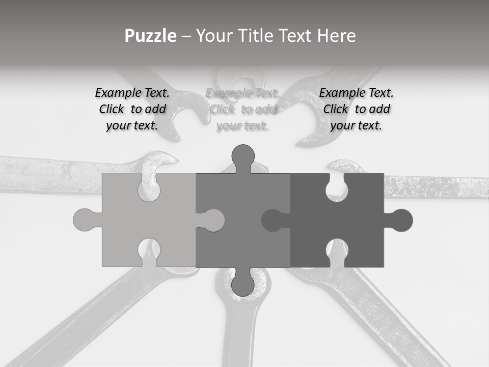 Grunge Allegory Screw PowerPoint Template