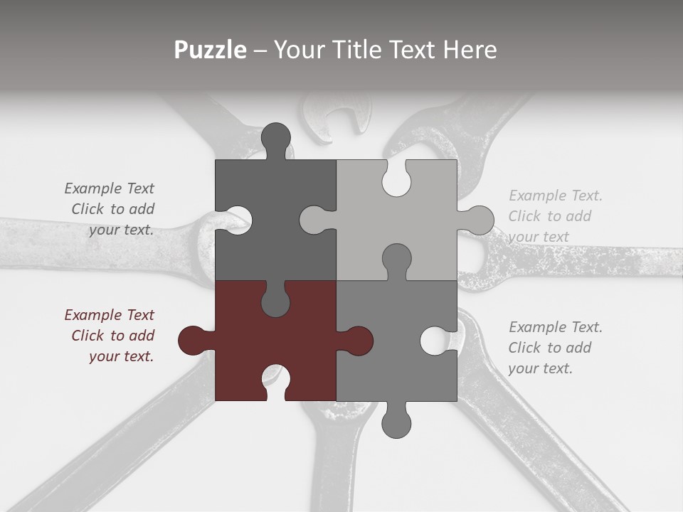 Grunge Allegory Screw PowerPoint Template