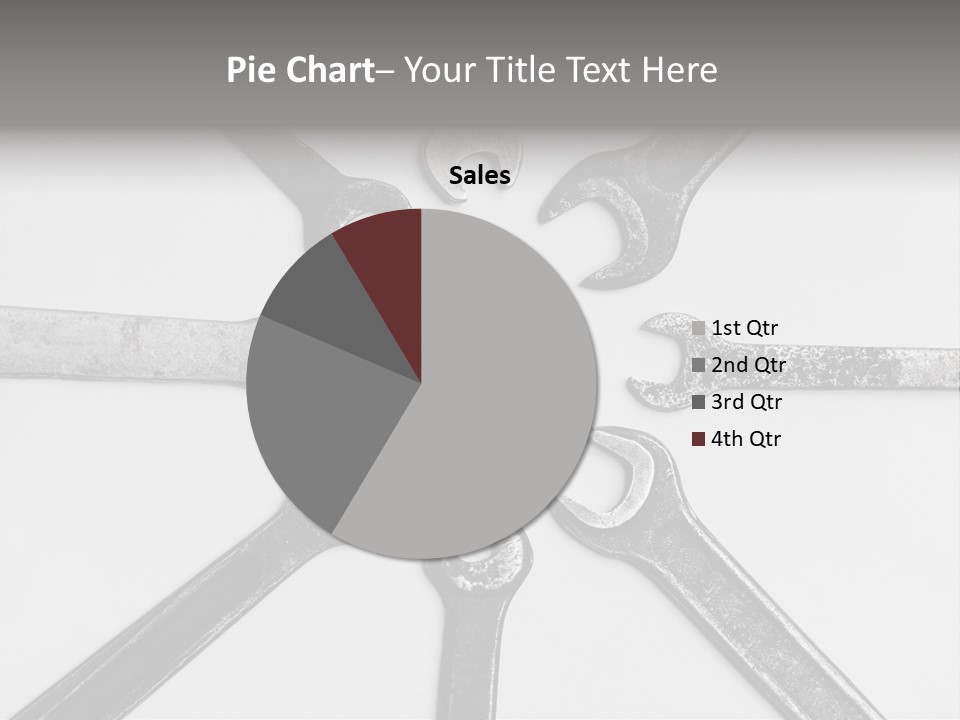Grunge Allegory Screw PowerPoint Template