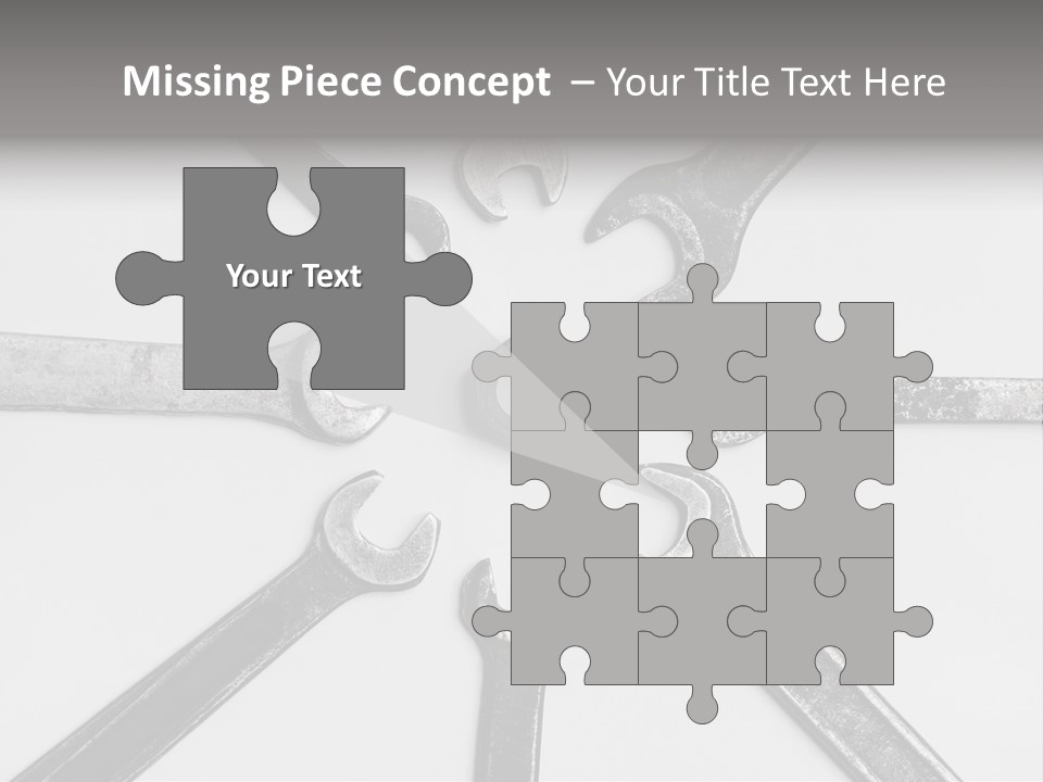 Grunge Allegory Screw PowerPoint Template