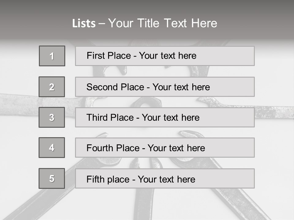 Grunge Allegory Screw PowerPoint Template