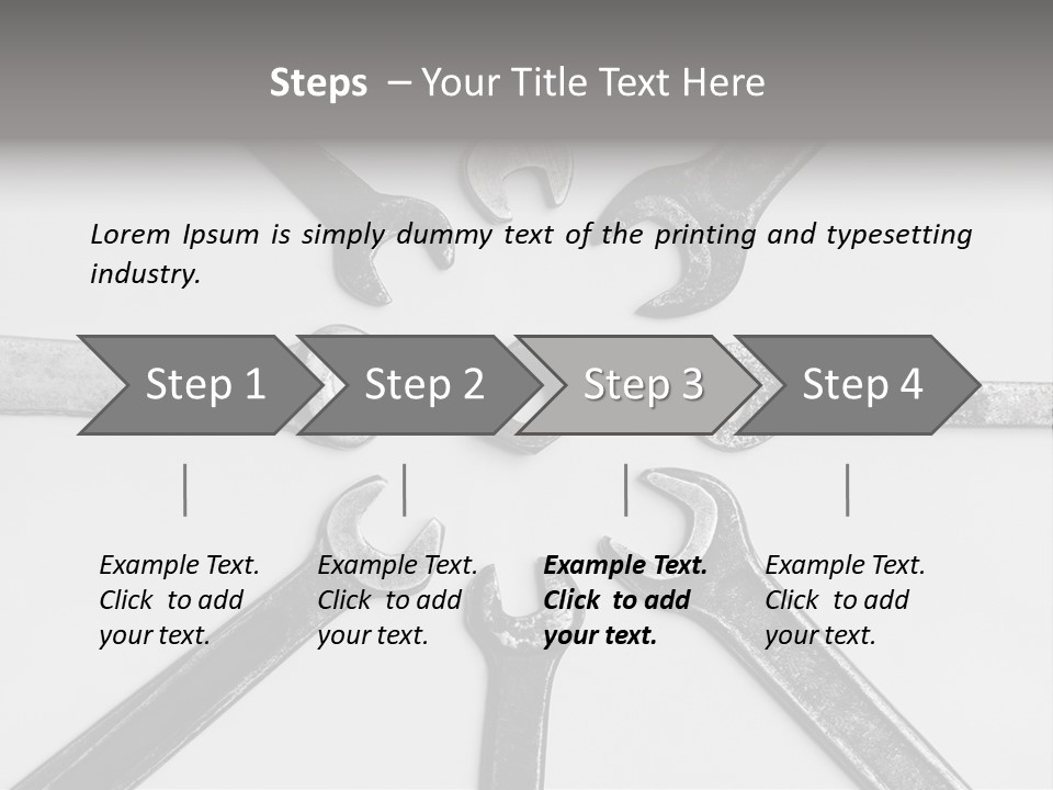 Grunge Allegory Screw PowerPoint Template