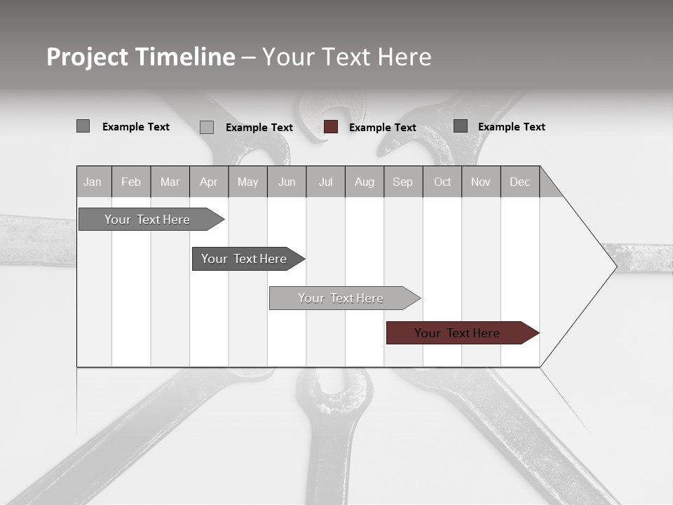 Grunge Allegory Screw PowerPoint Template