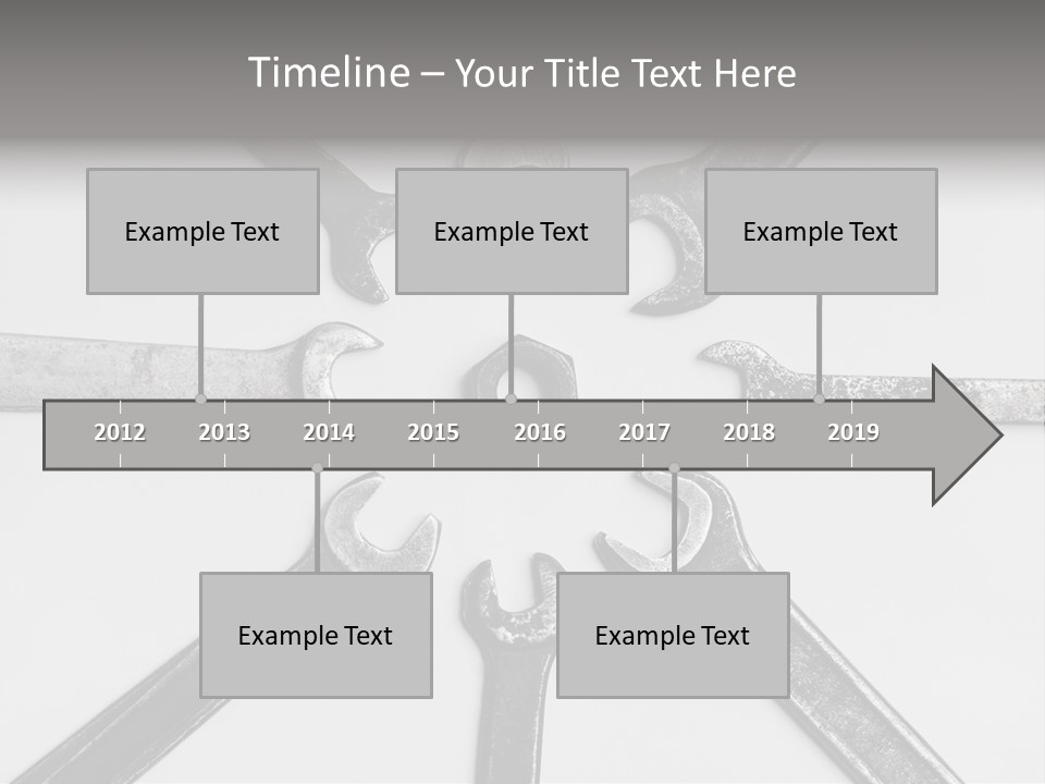 Grunge Allegory Screw PowerPoint Template