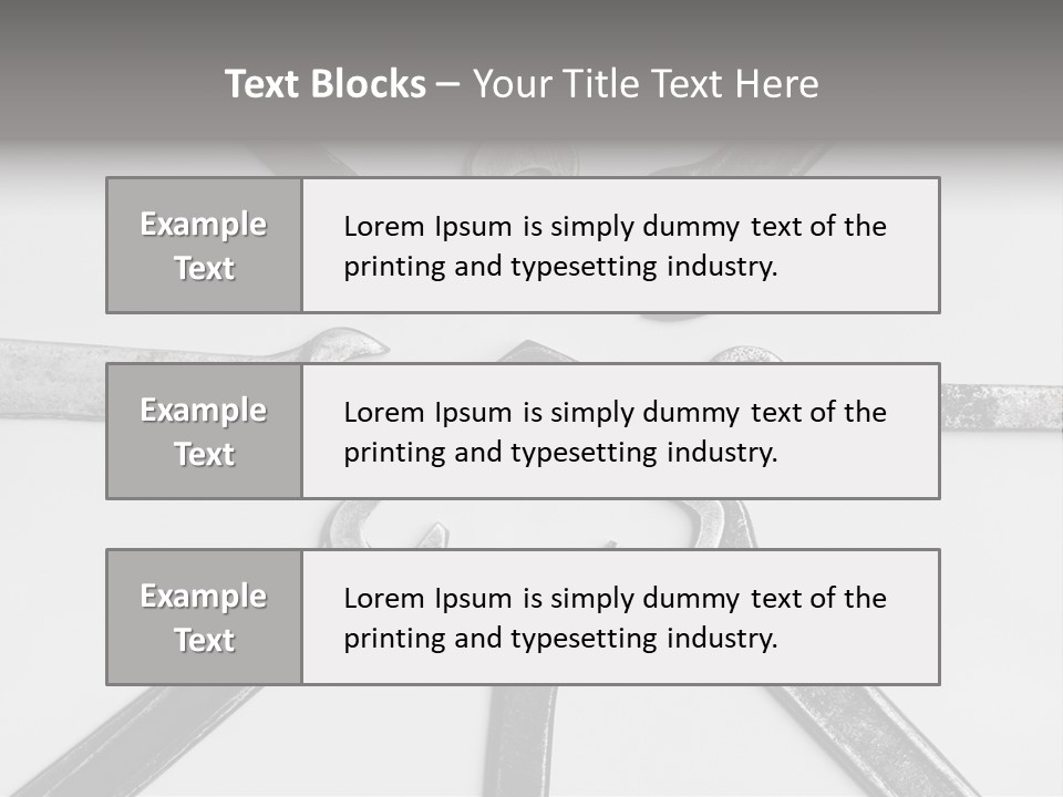 Grunge Allegory Screw PowerPoint Template