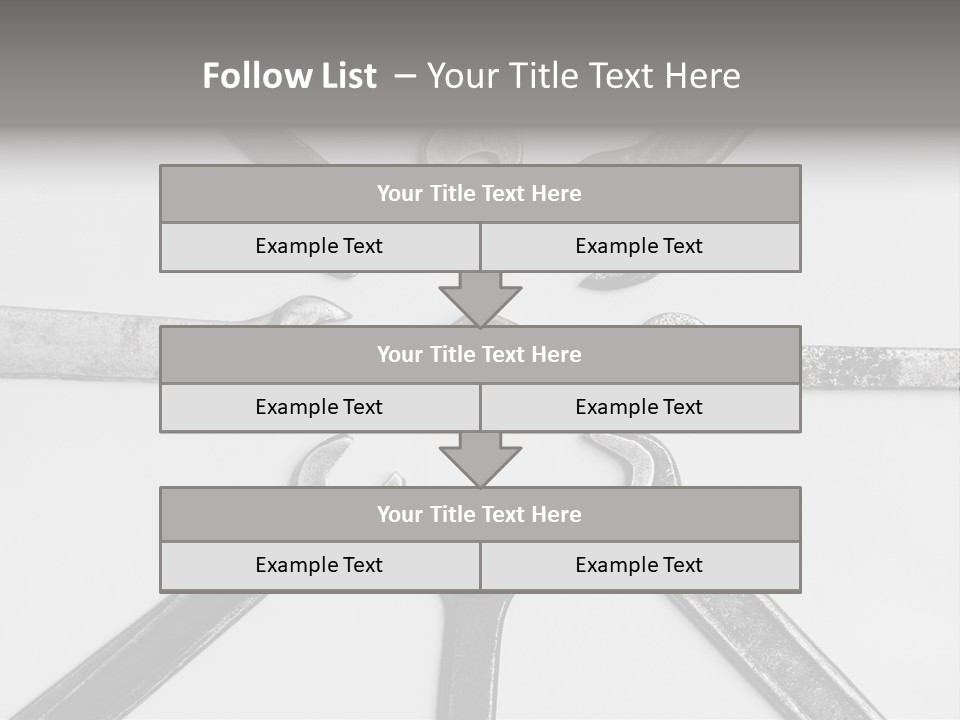 Grunge Allegory Screw PowerPoint Template
