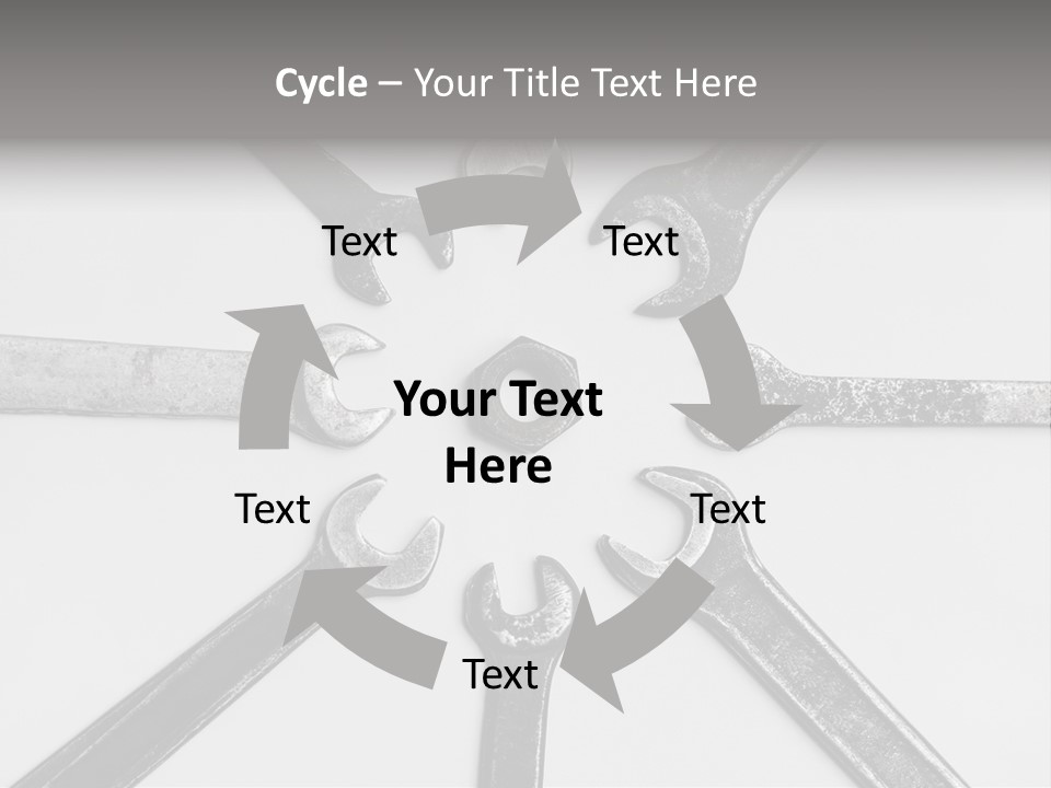 Grunge Allegory Screw PowerPoint Template