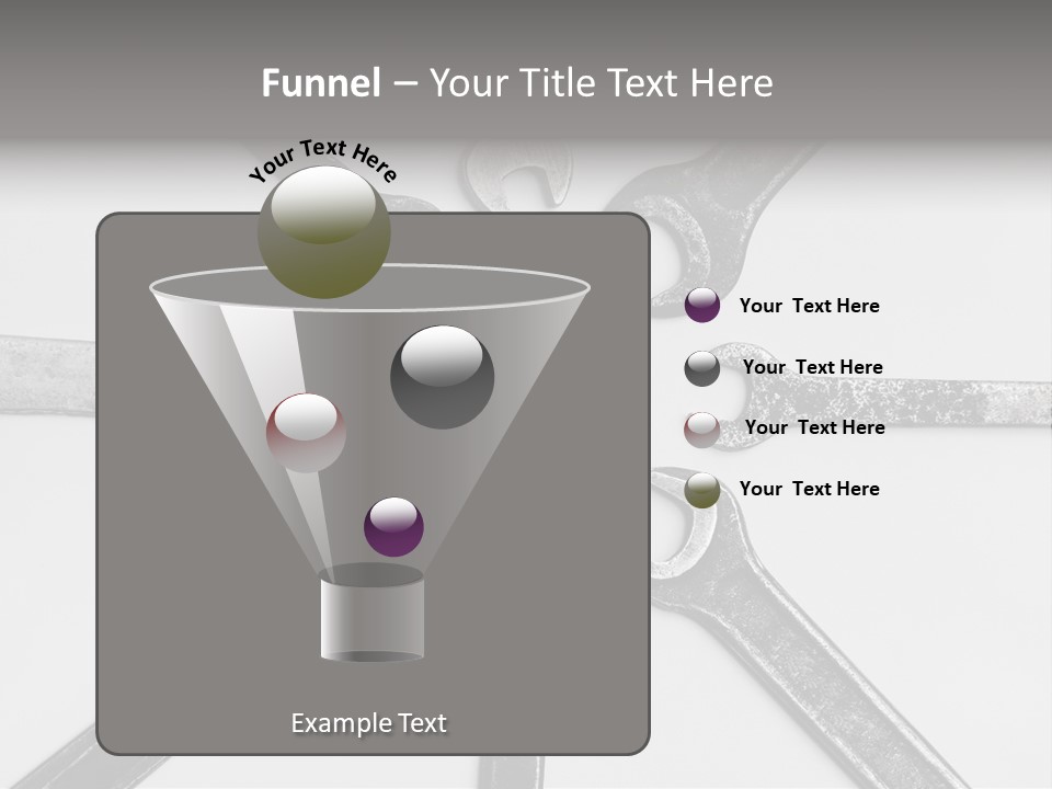 Grunge Allegory Screw PowerPoint Template