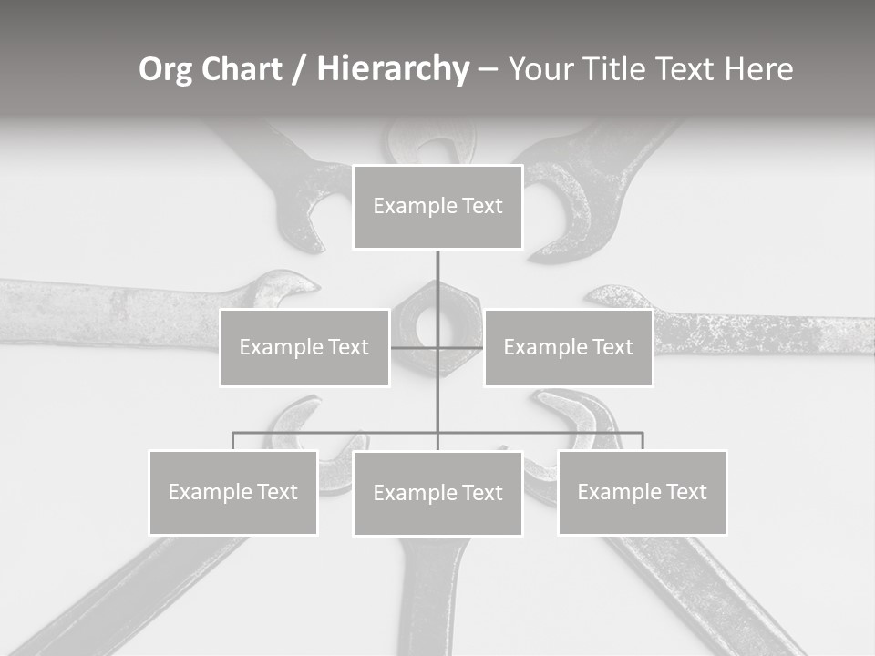 Grunge Allegory Screw PowerPoint Template