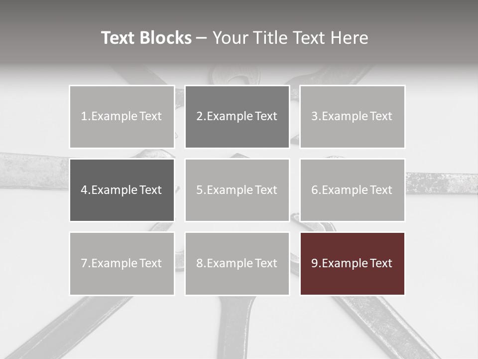 Grunge Allegory Screw PowerPoint Template