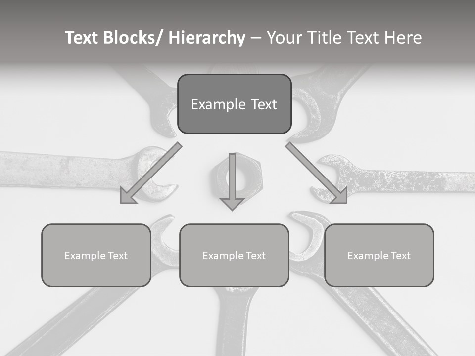 Grunge Allegory Screw PowerPoint Template