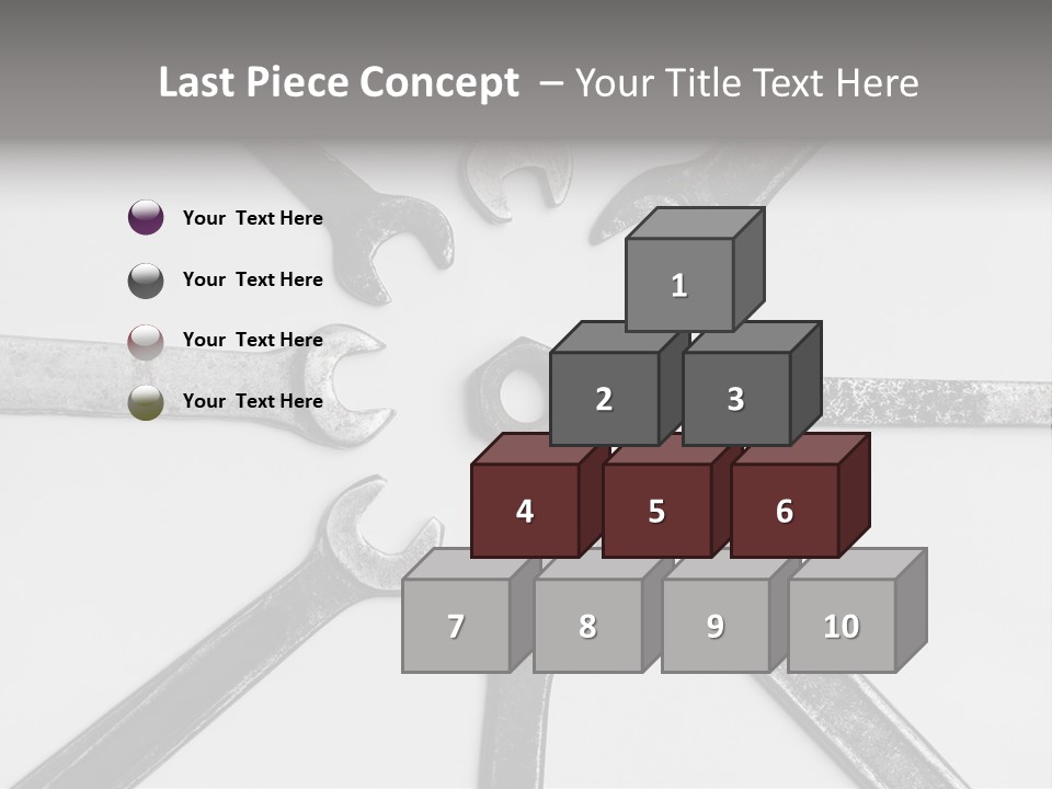 Grunge Allegory Screw PowerPoint Template