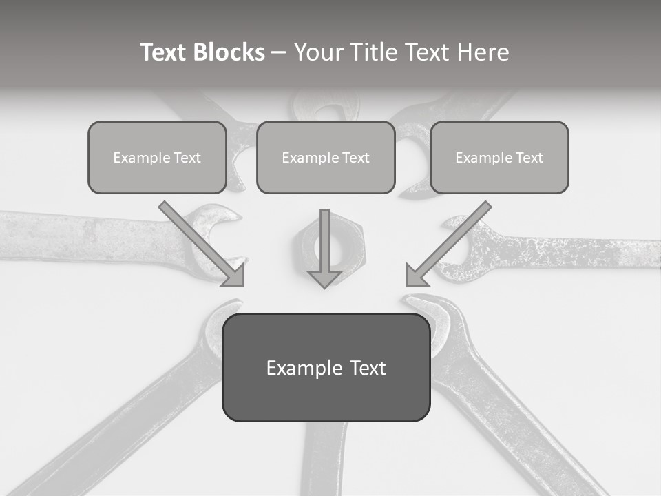 Grunge Allegory Screw PowerPoint Template