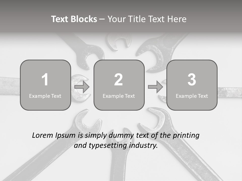 Grunge Allegory Screw PowerPoint Template