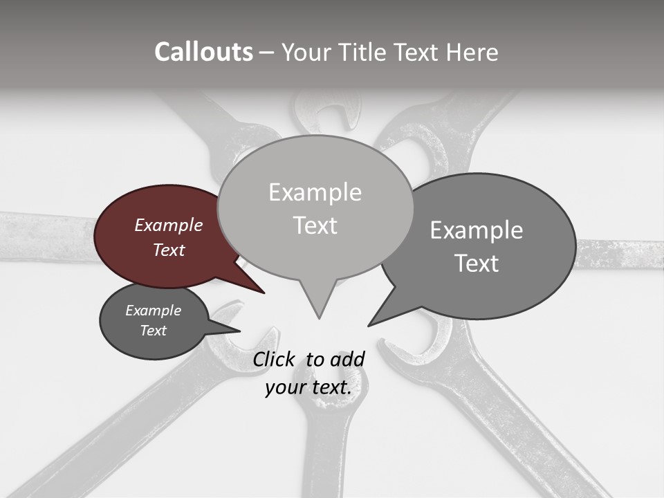 Grunge Allegory Screw PowerPoint Template