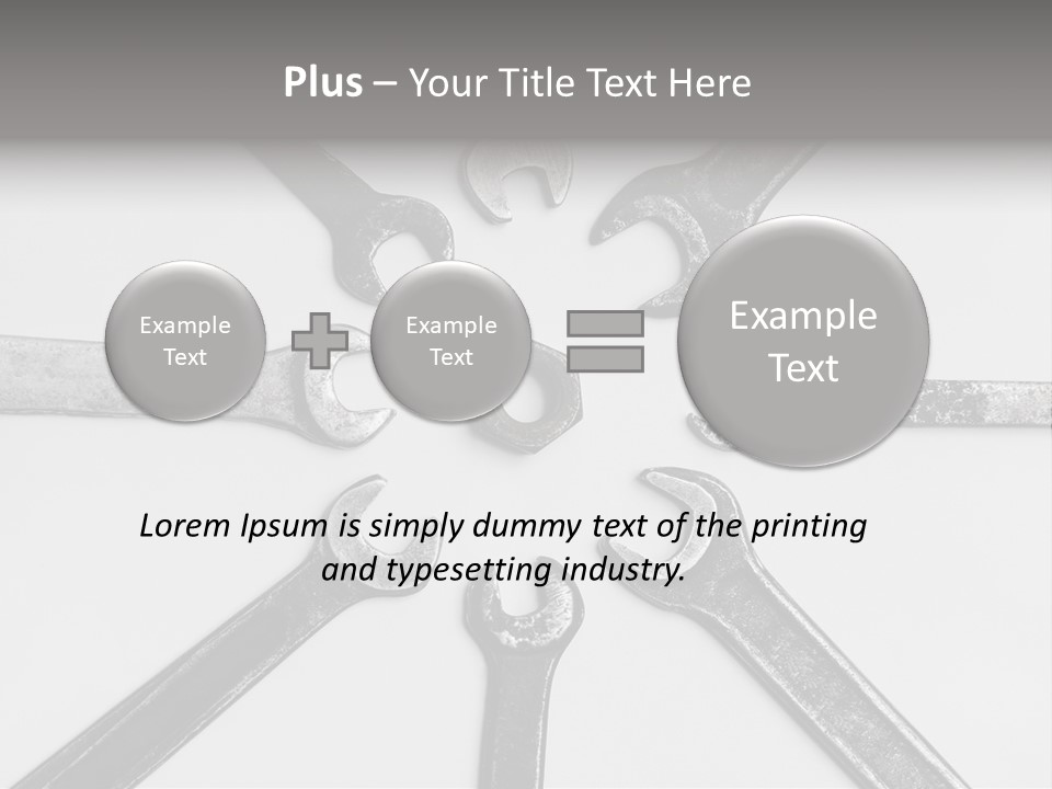 Grunge Allegory Screw PowerPoint Template