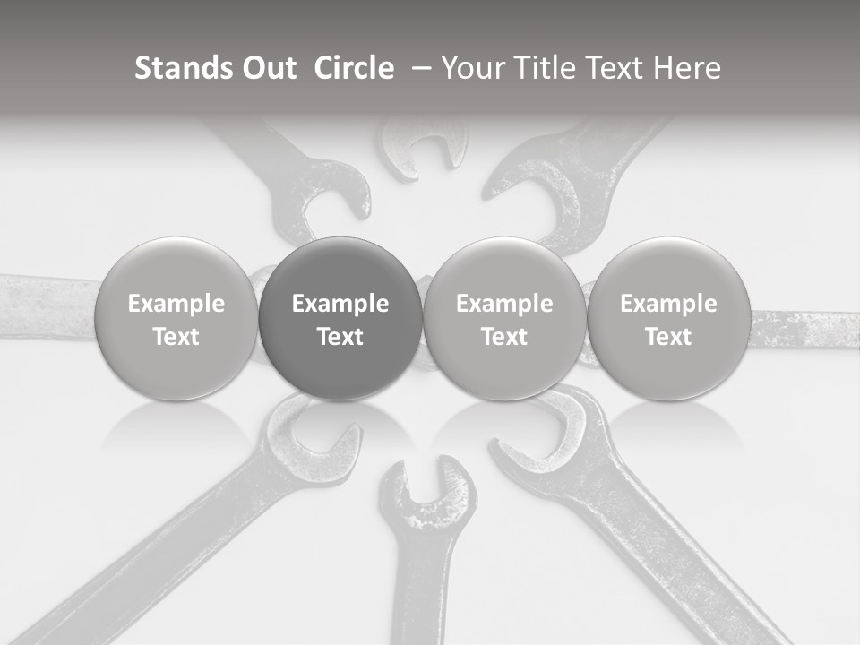 Grunge Allegory Screw PowerPoint Template