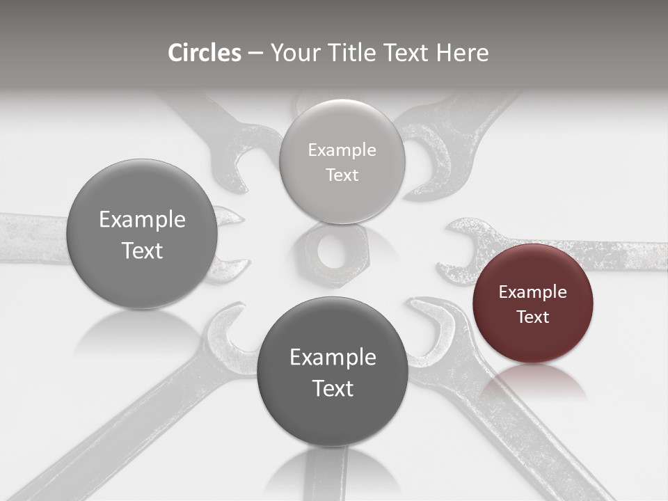 Grunge Allegory Screw PowerPoint Template