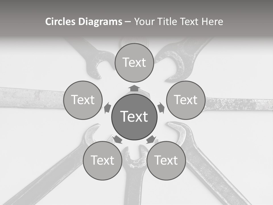 Grunge Allegory Screw PowerPoint Template