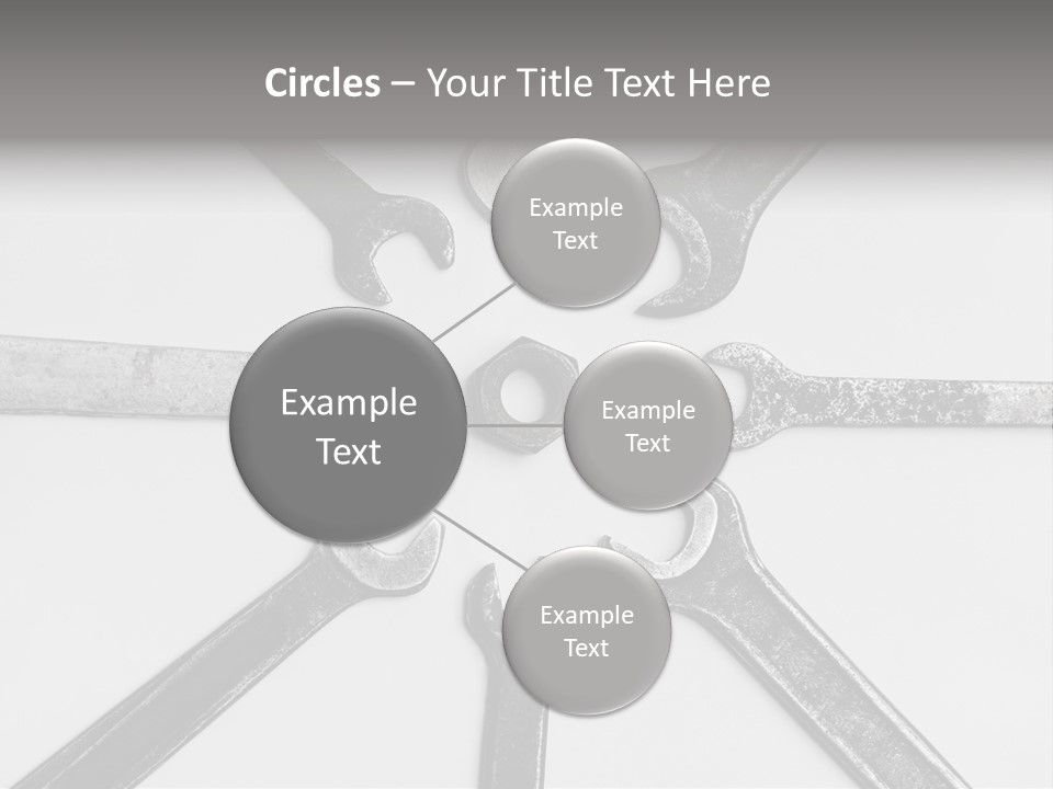 Grunge Allegory Screw PowerPoint Template