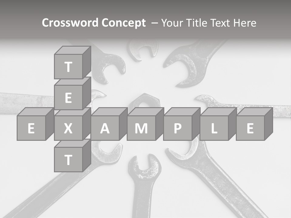 Grunge Allegory Screw PowerPoint Template