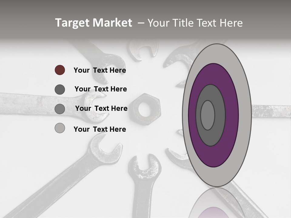 Grunge Allegory Screw PowerPoint Template