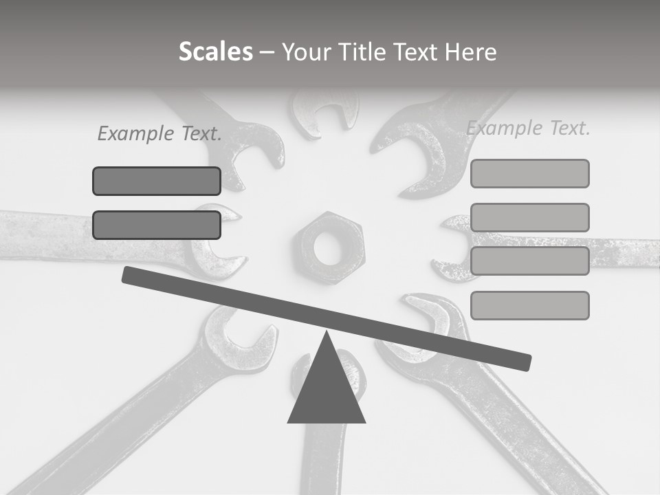 Grunge Allegory Screw PowerPoint Template