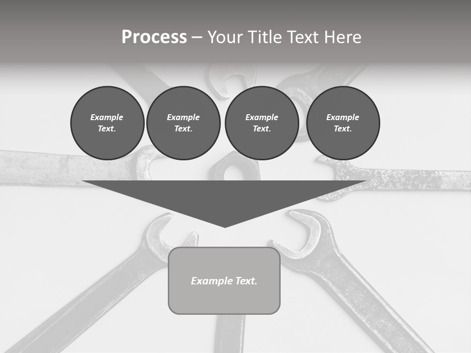 Grunge Allegory Screw PowerPoint Template