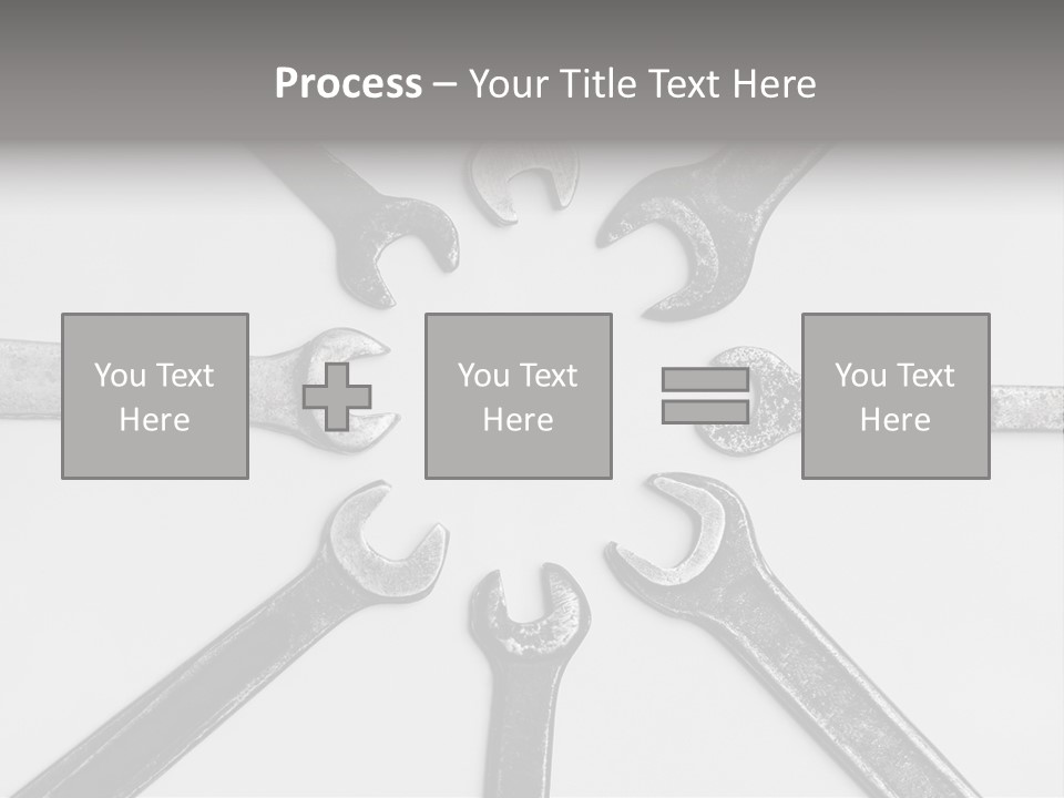 Grunge Allegory Screw PowerPoint Template