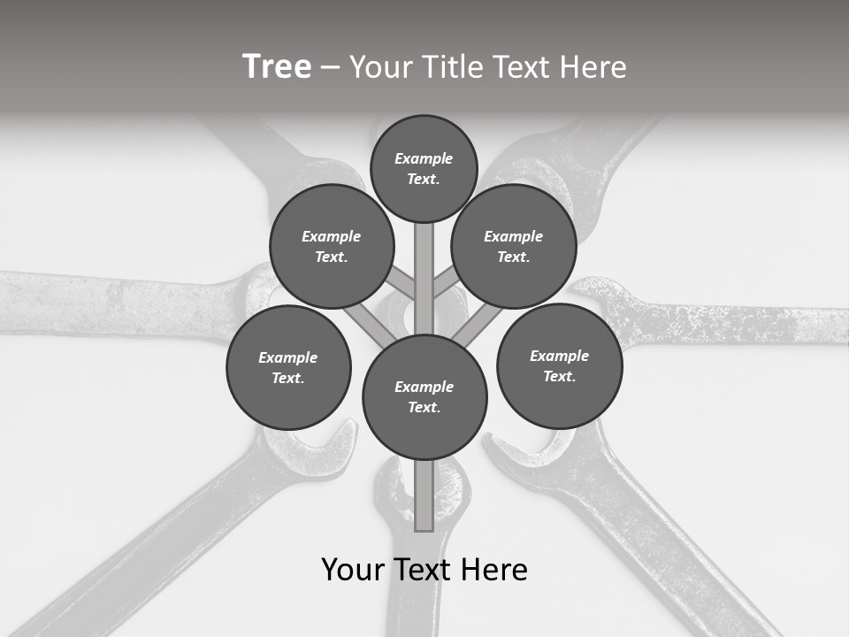 Grunge Allegory Screw PowerPoint Template