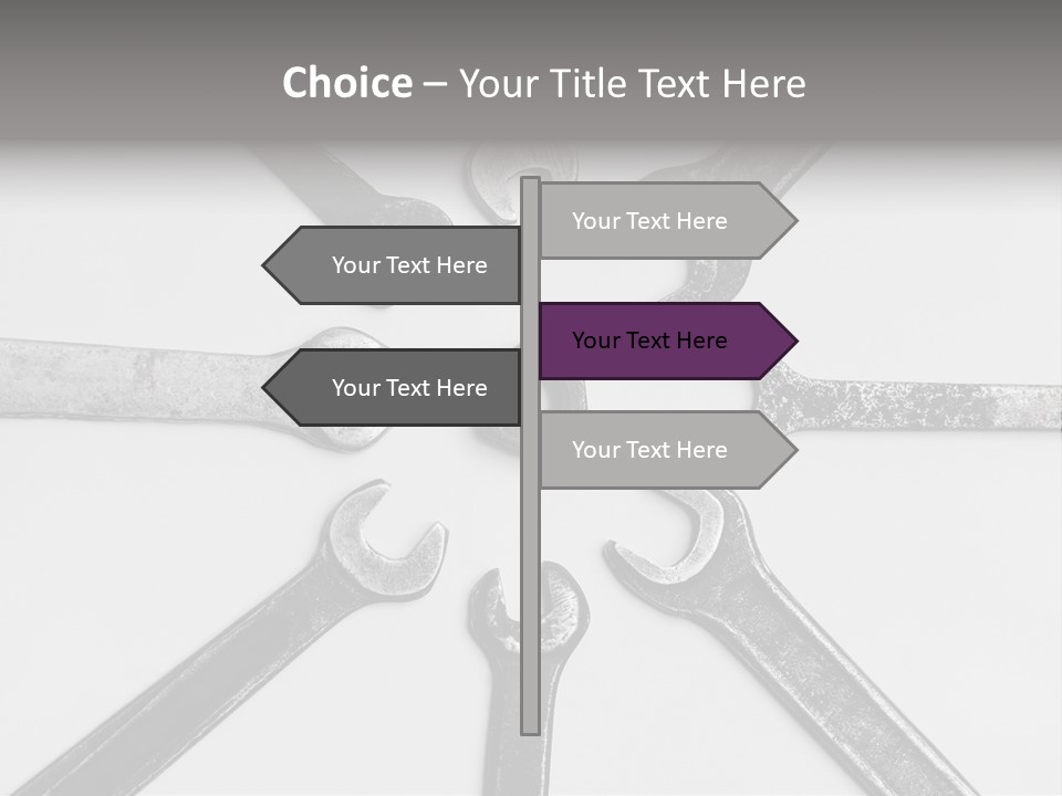 Grunge Allegory Screw PowerPoint Template