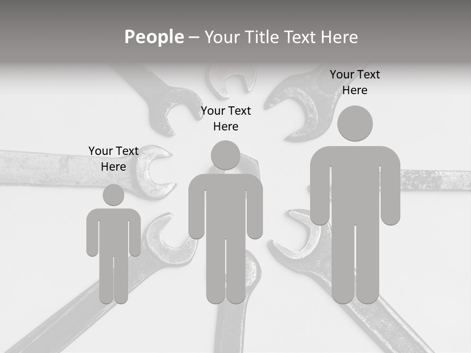 Grunge Allegory Screw PowerPoint Template