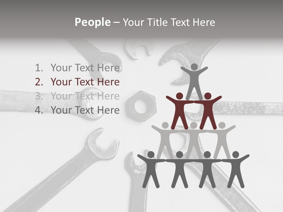 Grunge Allegory Screw PowerPoint Template