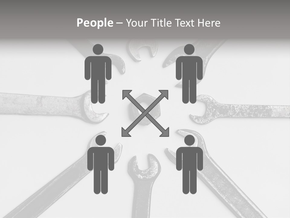 Grunge Allegory Screw PowerPoint Template