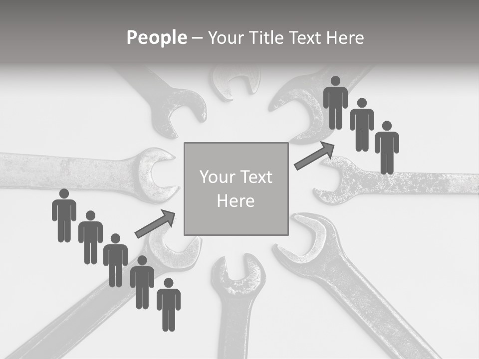 Grunge Allegory Screw PowerPoint Template