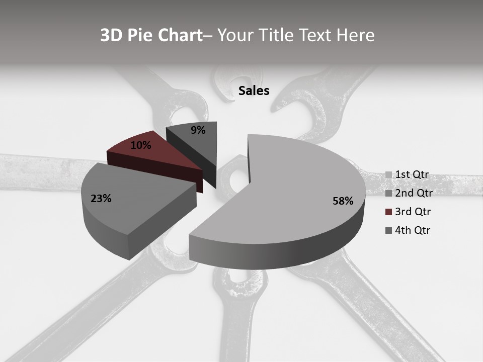 Grunge Allegory Screw PowerPoint Template