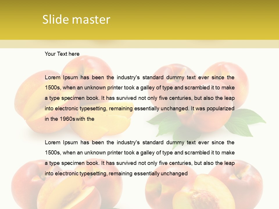 Healthy Ripe Background PowerPoint Template
