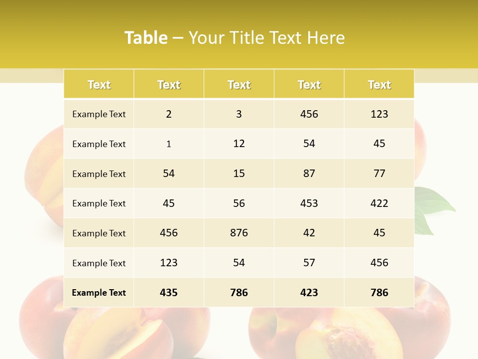 Healthy Ripe Background PowerPoint Template