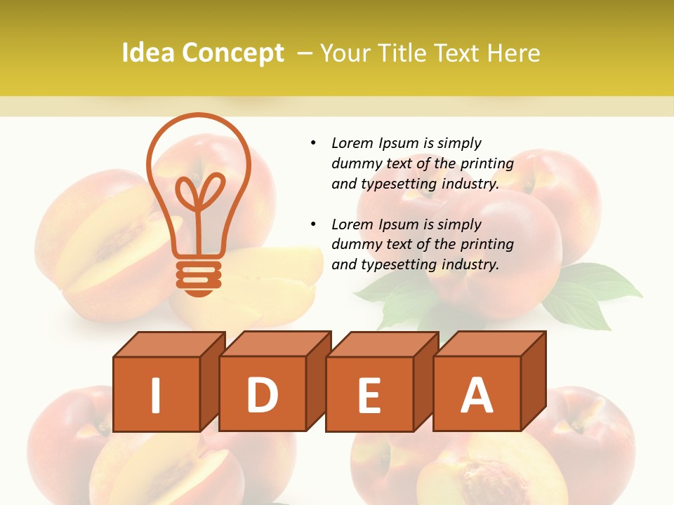 Healthy Ripe Background PowerPoint Template