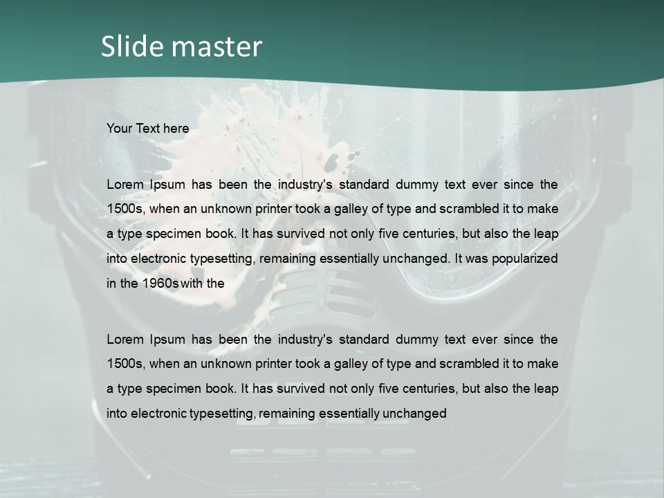 Recreation Protective Camouflage PowerPoint Template