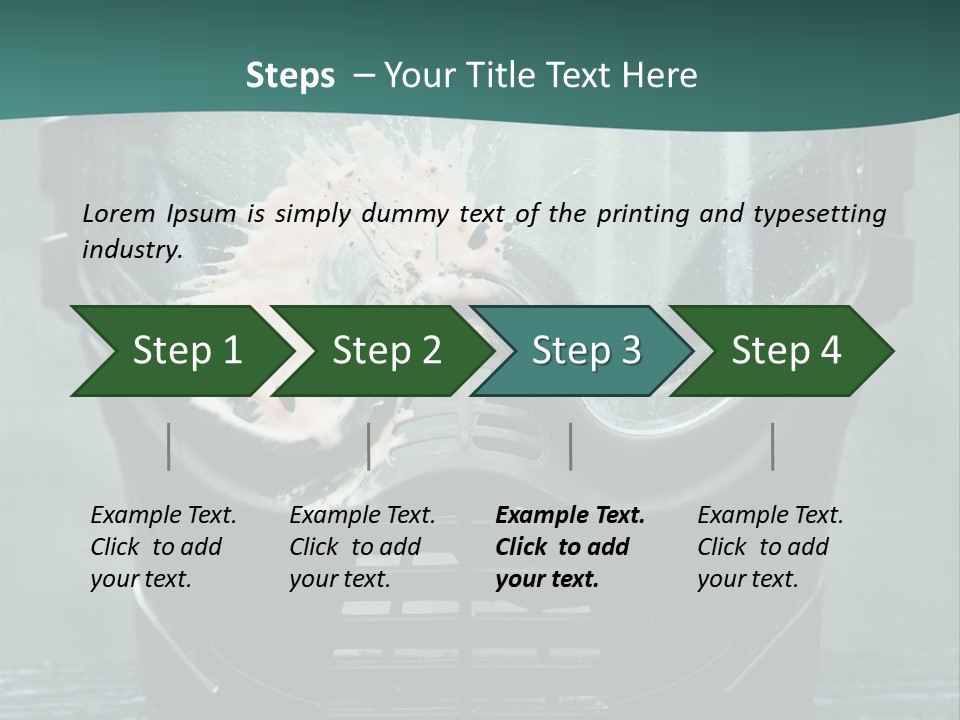 Recreation Protective Camouflage PowerPoint Template
