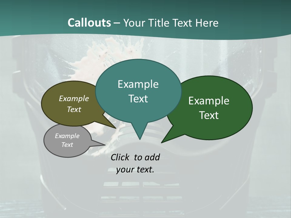 Recreation Protective Camouflage PowerPoint Template