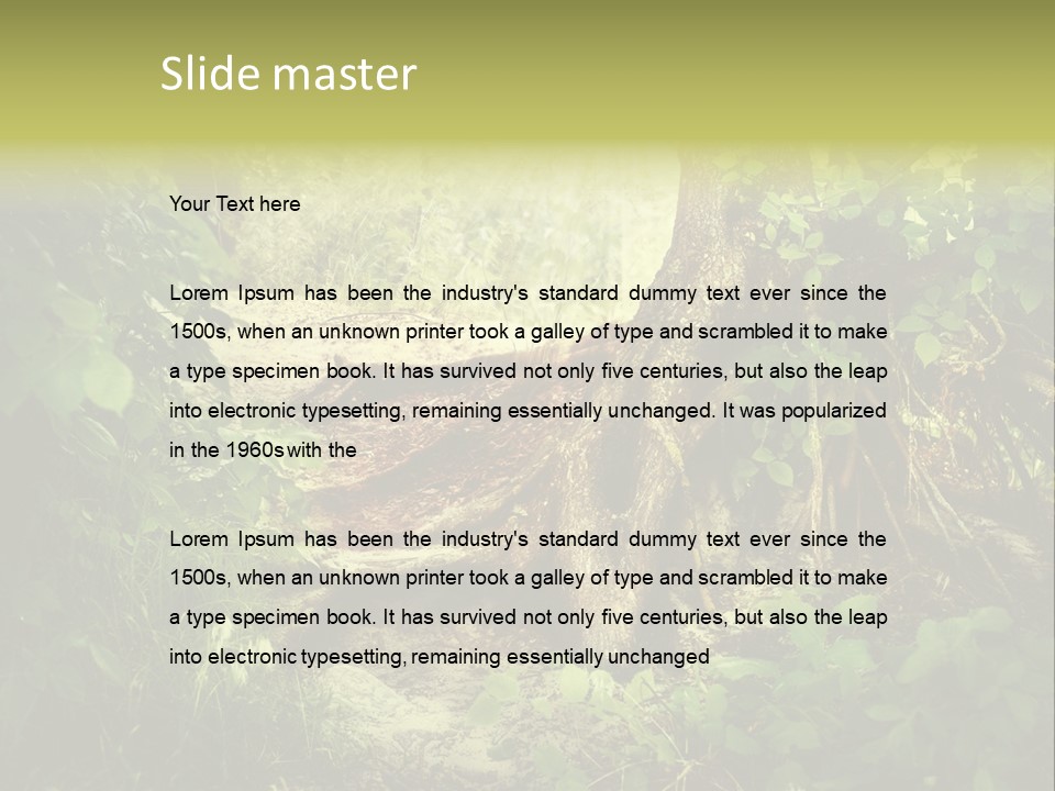 Land Park Season PowerPoint Template