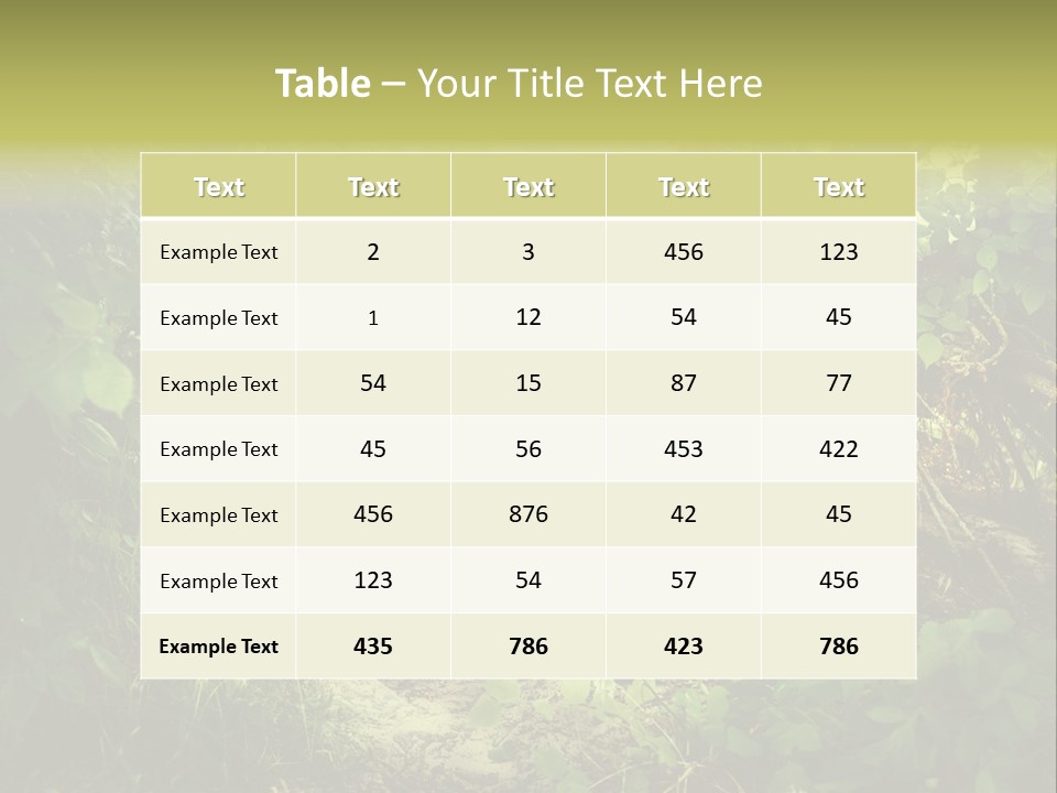 Land Park Season PowerPoint Template